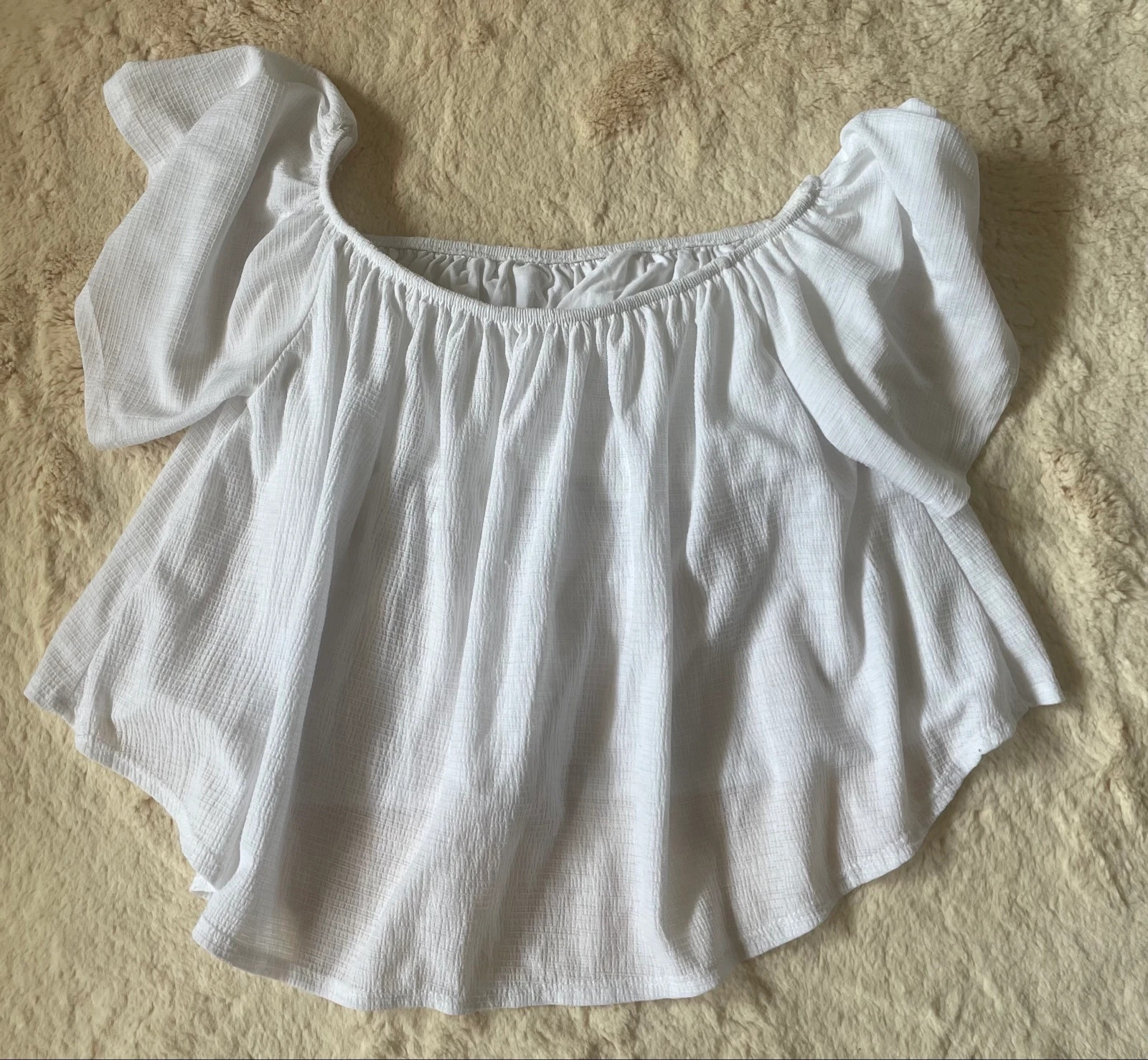 Blusa blanca Bershka – Talla S